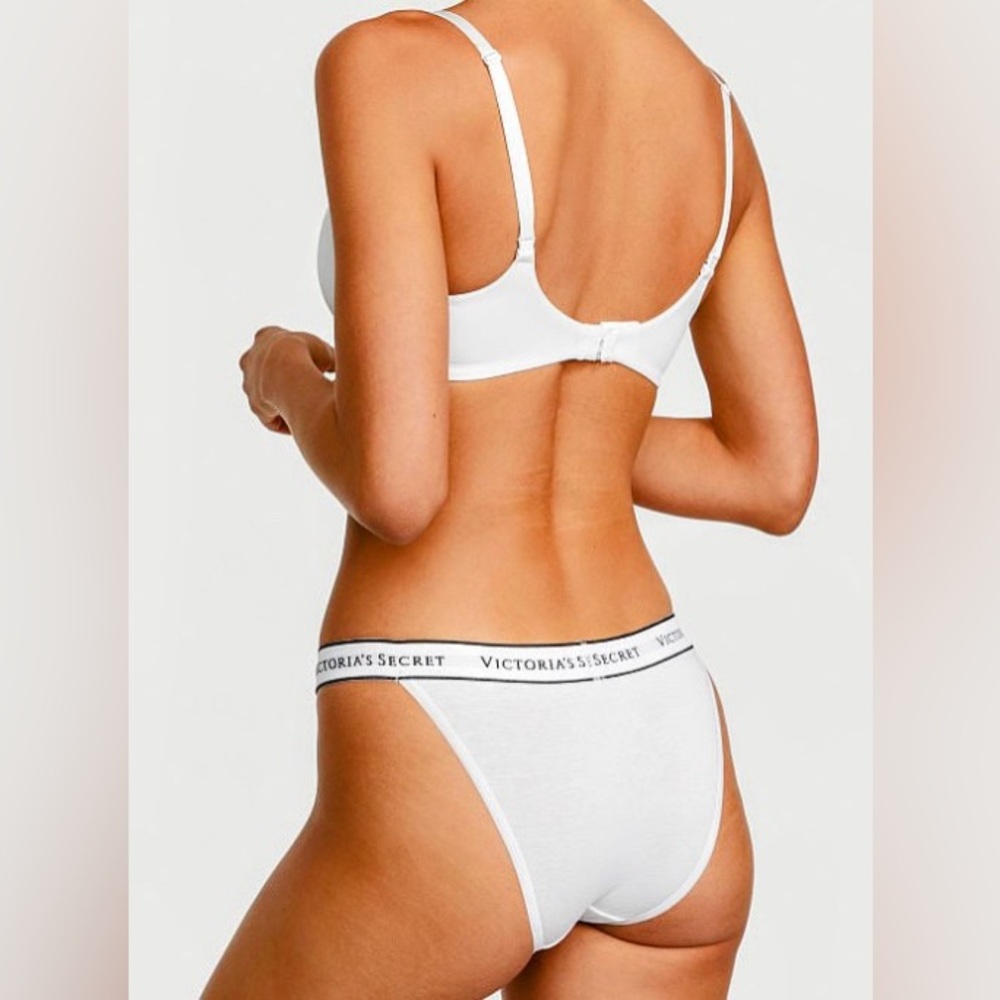 Victora’s Secret Logo Cotton Tanga Panty